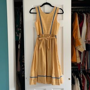 Authentic vintage 1950s cotton dress